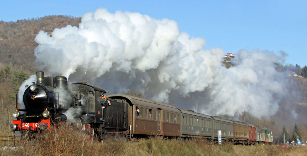 Treno a vapore alta valle tanaro